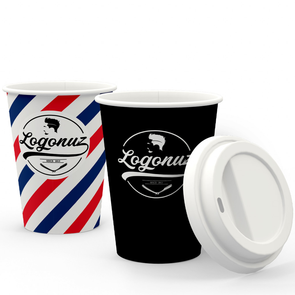 custom logo printed paper cups